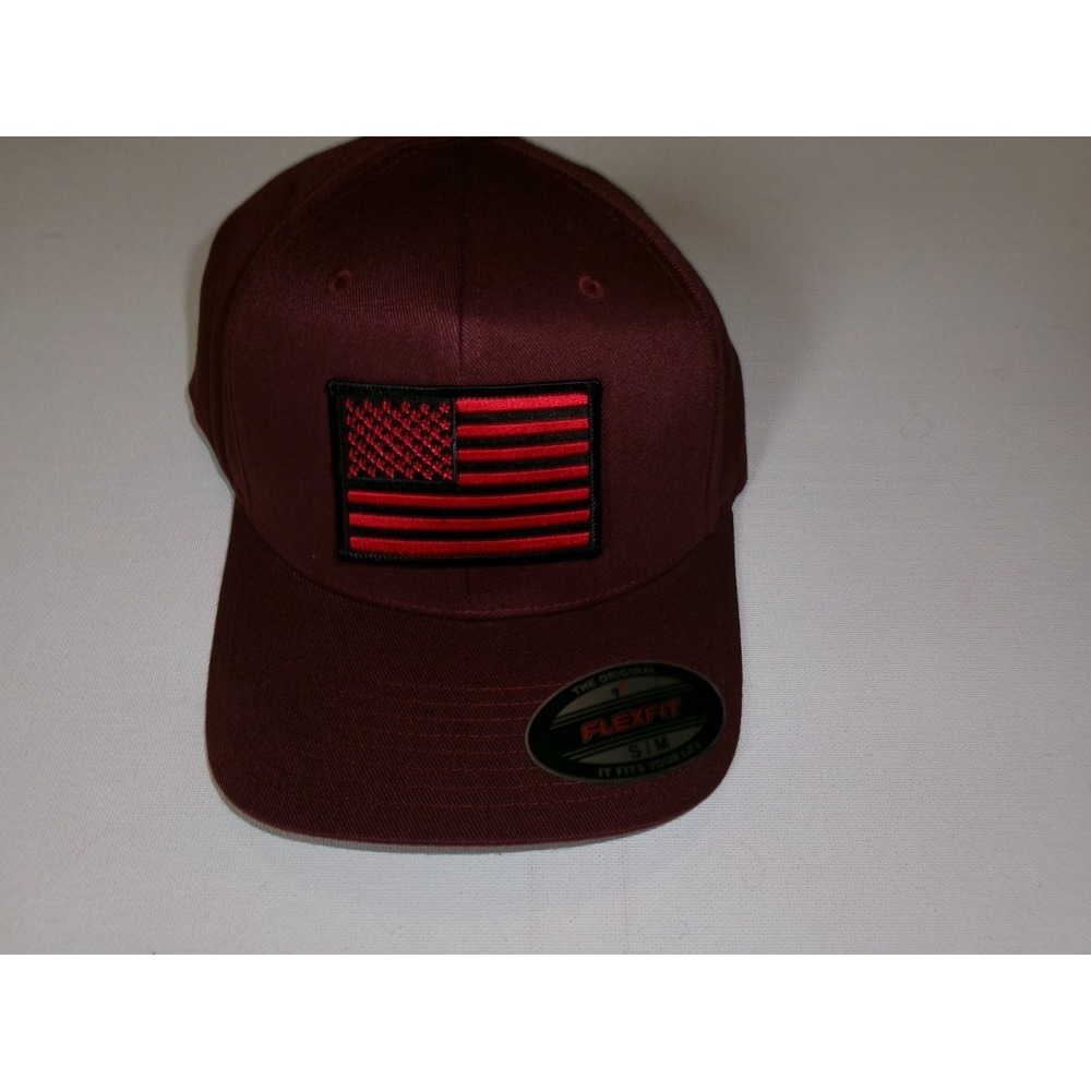 RED FLAD USA FITTED 00S HAT CAP VINTAGE DEADSTOCK H3